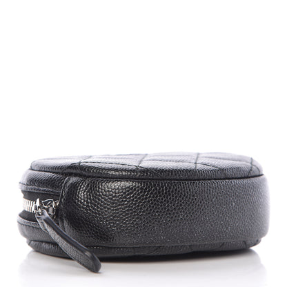 Chanel Iridescent Caviar Quilted Zip Around Classic Coin Purse Black 4 of 9