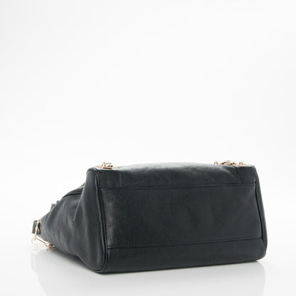 Balenciaga Chevre Gold Metallic Edge Hardware Velo Black 4 of 7