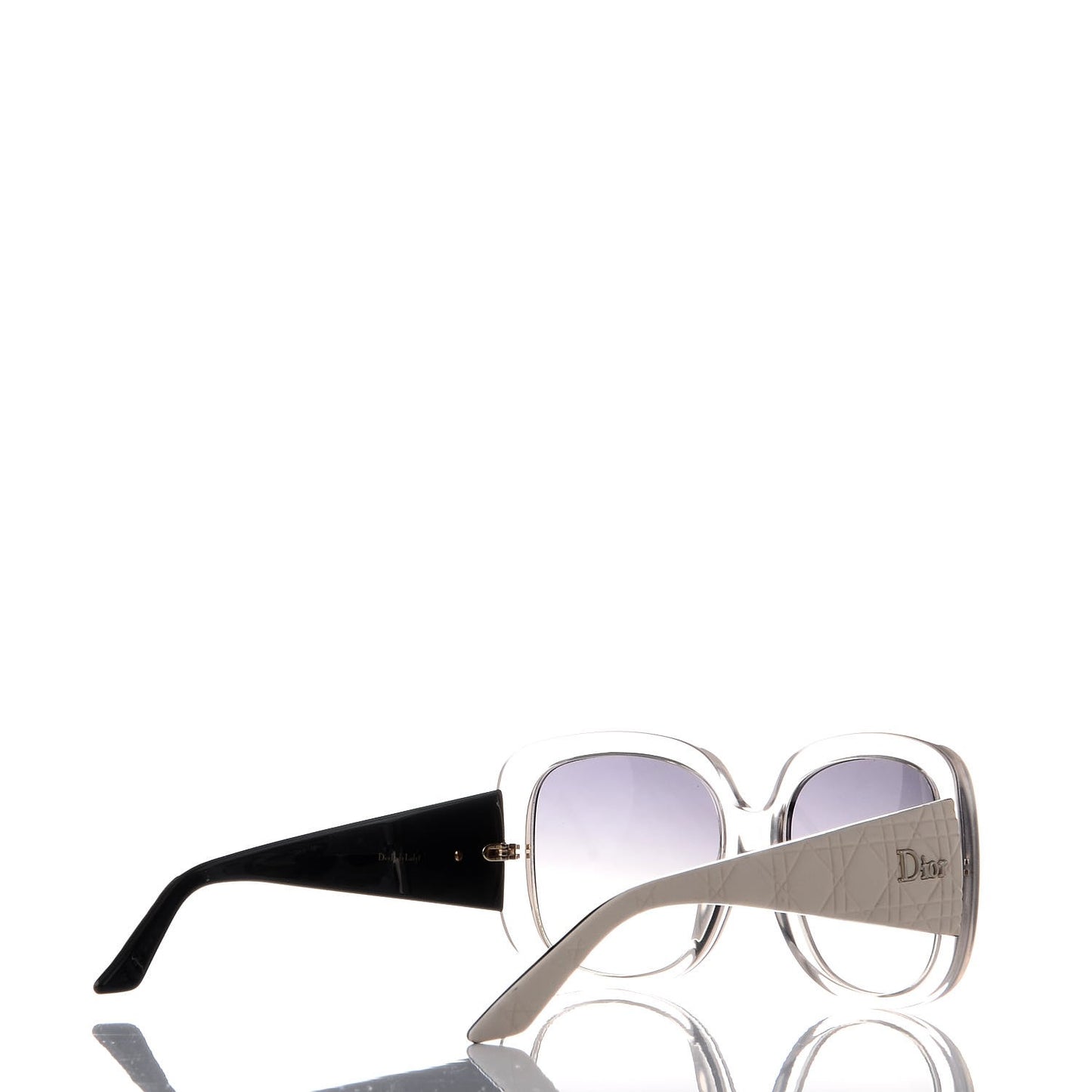 Resin Cannage Dior Lady Lady 1 Sunglasses White