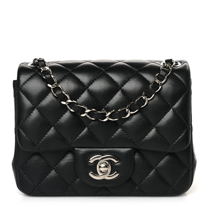 Chanel Lambskin Quilted Mini Square Flap Black 1 of 11