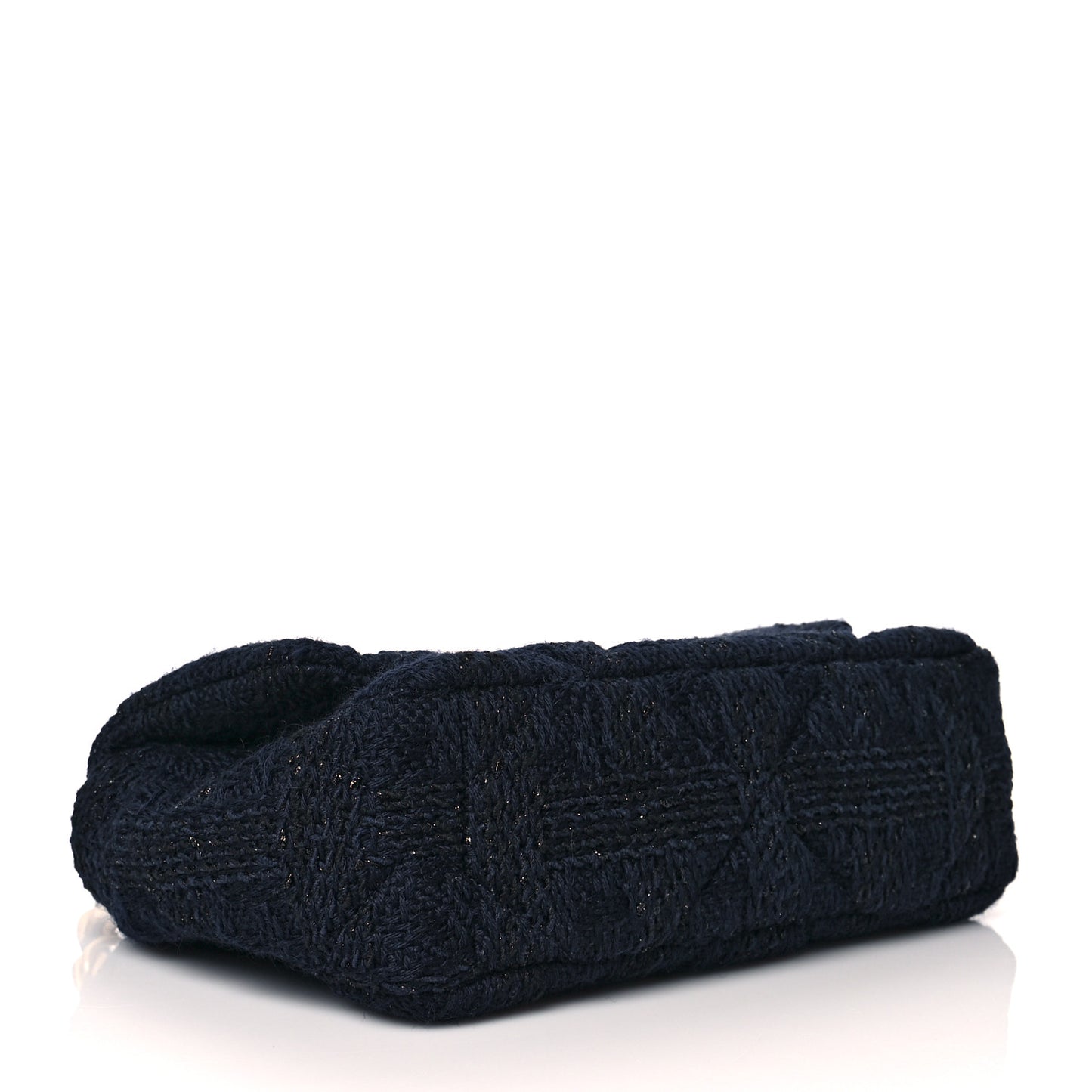 Tweed Quilted Medium Chanel 19 Flap Navy Blue Black