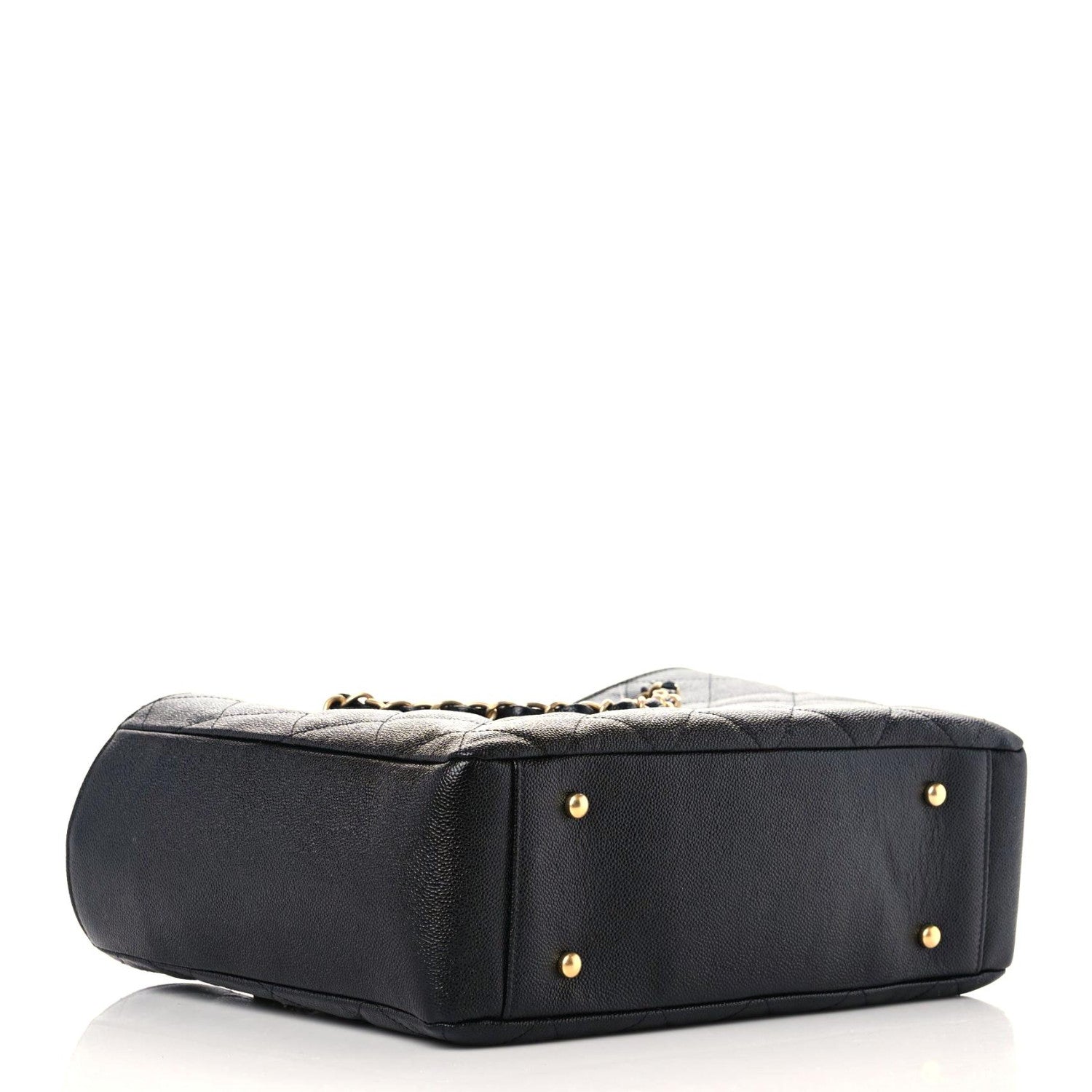 Chanel Caviar Quilted Small Shopping Tote Black 4 of 10
