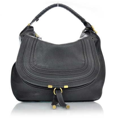Chloe Leather Marcie Hobo Black 1 of 8