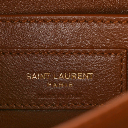 Saint Laurent Denim All-Over Monogram Small Le Monogramme Satchel Navy Blue 6 of 8