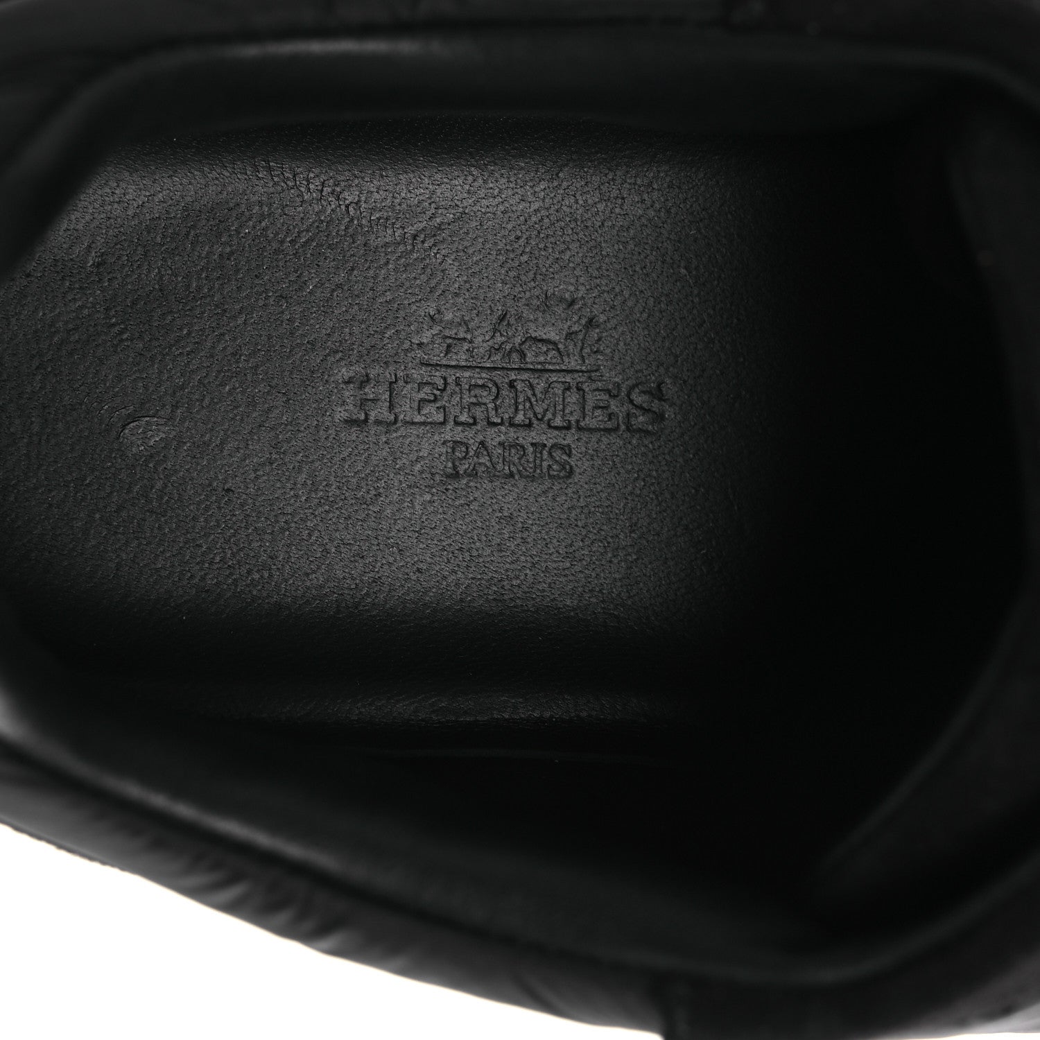 Hermes Air Mesh Suede Goatskin Bouncing Sneakers 37.5 Black Orange 9 of 13