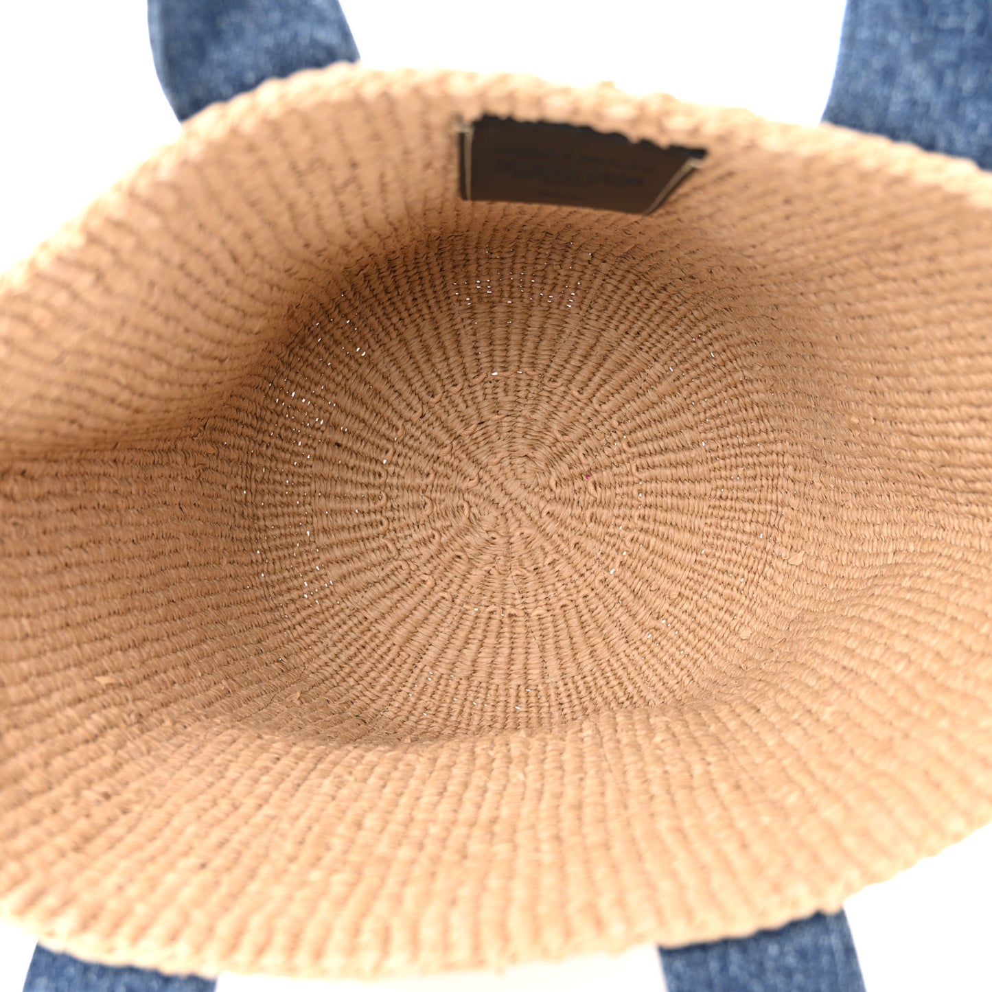 Woven Large Woody Basket Tote Denim