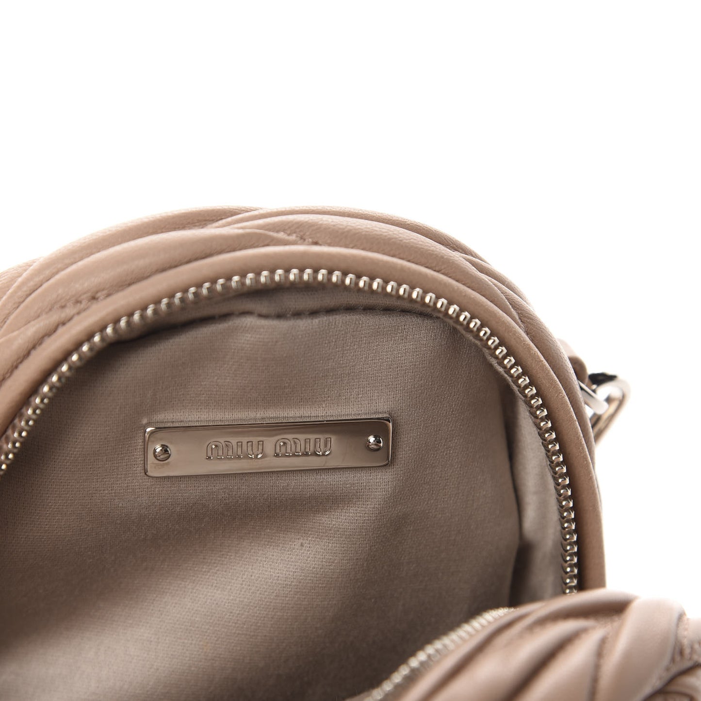 Nappa Matelasse Mini Backpack Cammeo