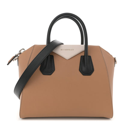 Givenchy Sugar Goatskin Small Tri-Color Antigona Beige Black Brown 1 of 12