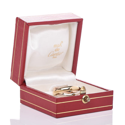 Cartier 18K Pink Yellow White Gold Classic Les Must De Trinity Ring 53 6.25 7 of 7