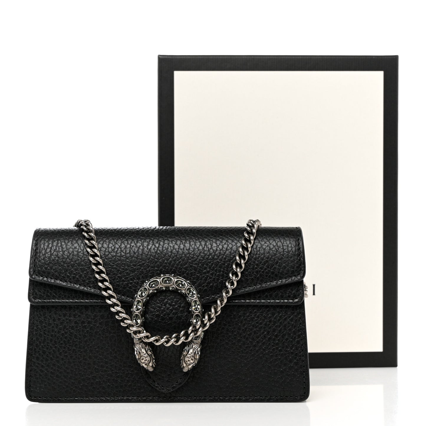 Calfskin Super Mini Dionysus Shoulder Bag Black