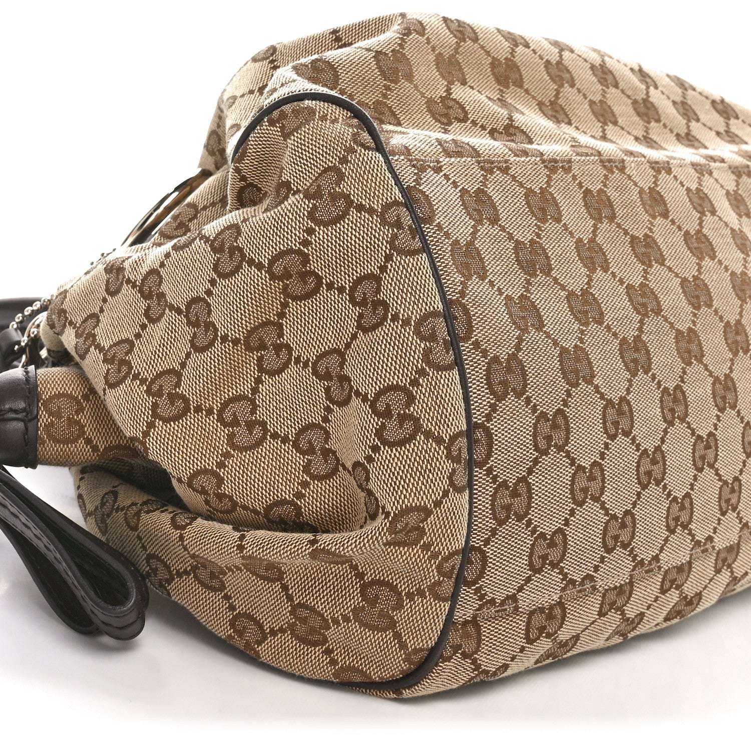 Gucci Monogram Medium Sukey Boston Bag Brown 9 of 11