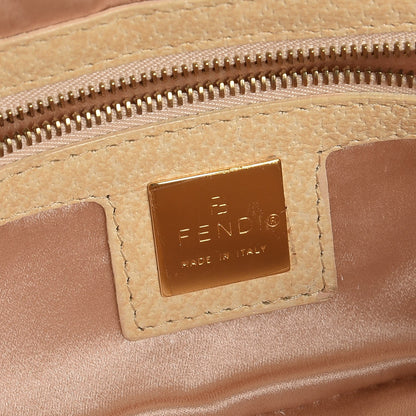 Fendi Metallic Calfskin Printed Mini Baguette Gold 6 of 8