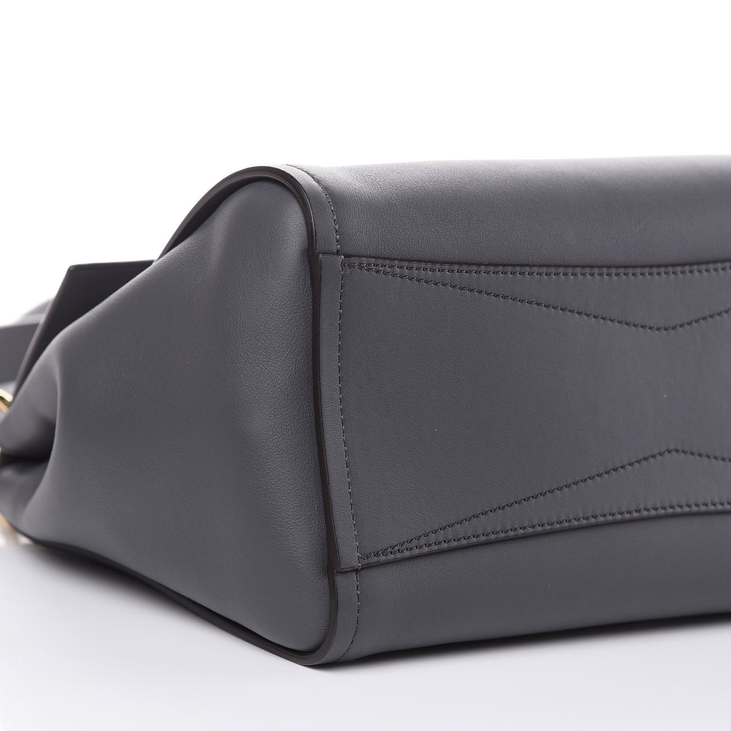 Calfskin Small Mystic Shoulder Bag Storm Grey