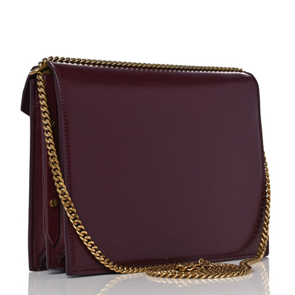 Saint Laurent Smooth Calfskin Monogram Cassandra Clasp Bag Rouge Legion 3 of 8