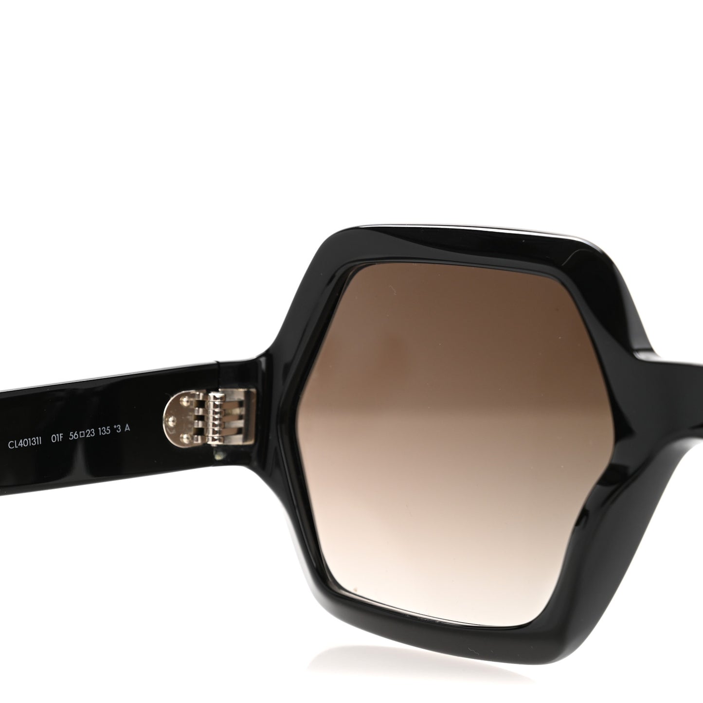 Acetate Octagon Polarized Sunglasses CL40131 Black