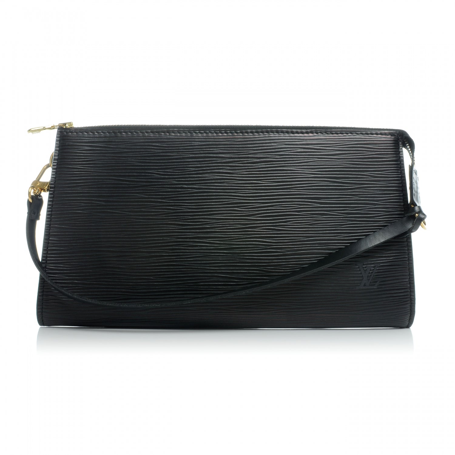 Louis Vuitton Epi Pochette Accessories 24 Black 1 of 7