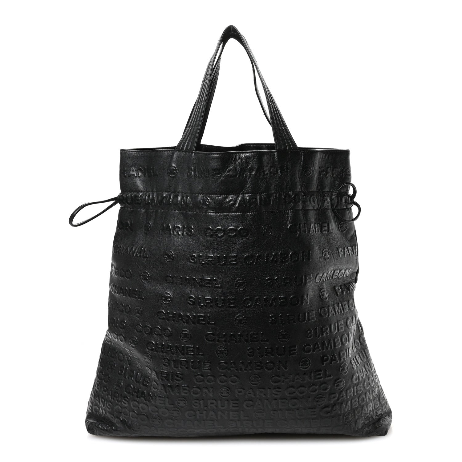 Chanel Calfskin Embossed Unlimited Tote Black 1 of 9