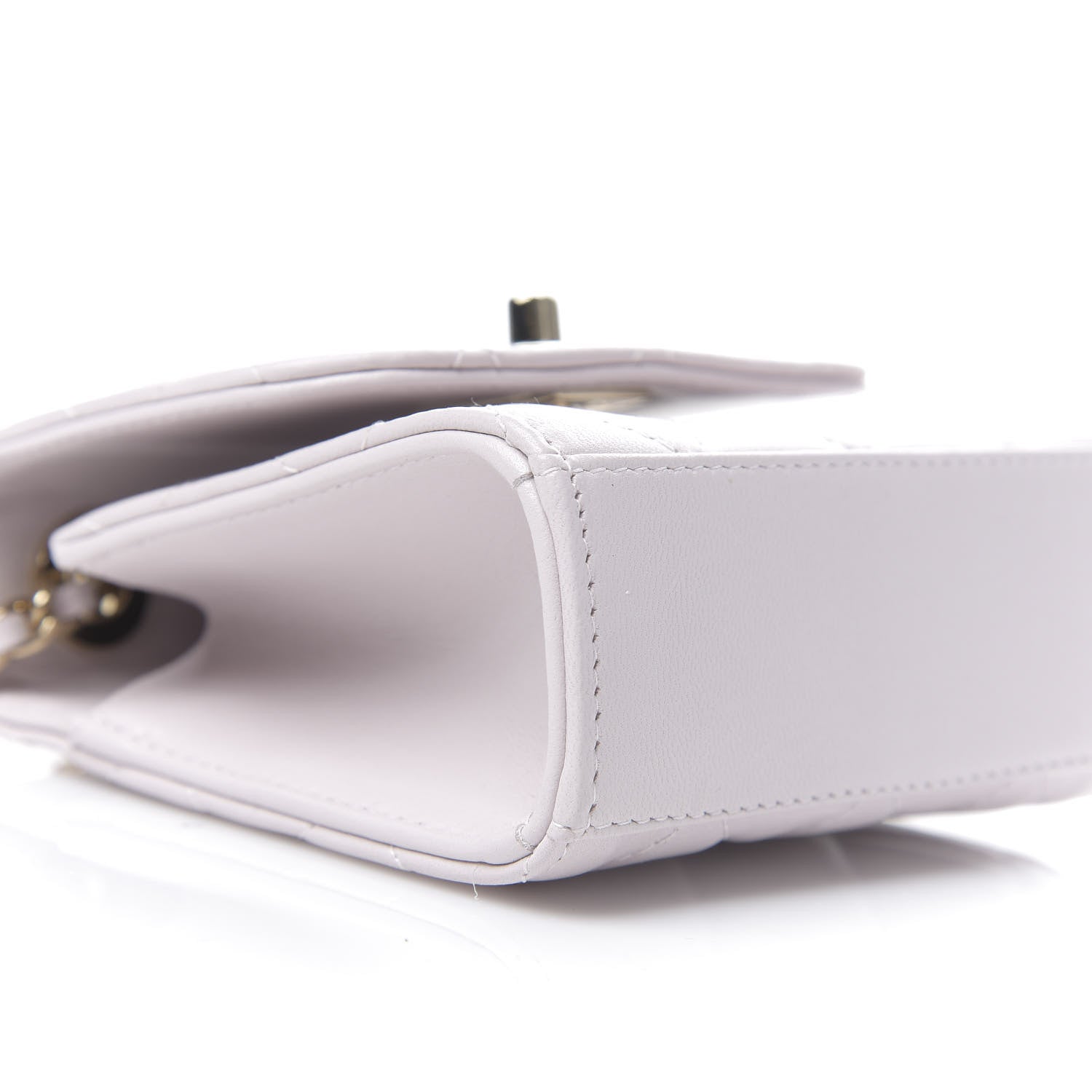 Chanel Lambskin Quilted Mini Trendy CC Clutch With Chain Lilas Lilac 5 of 10