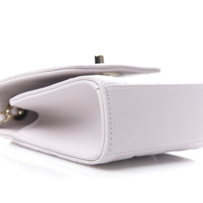 Chanel Lambskin Quilted Mini Trendy CC Clutch With Chain Lilas Lilac 5 of 10