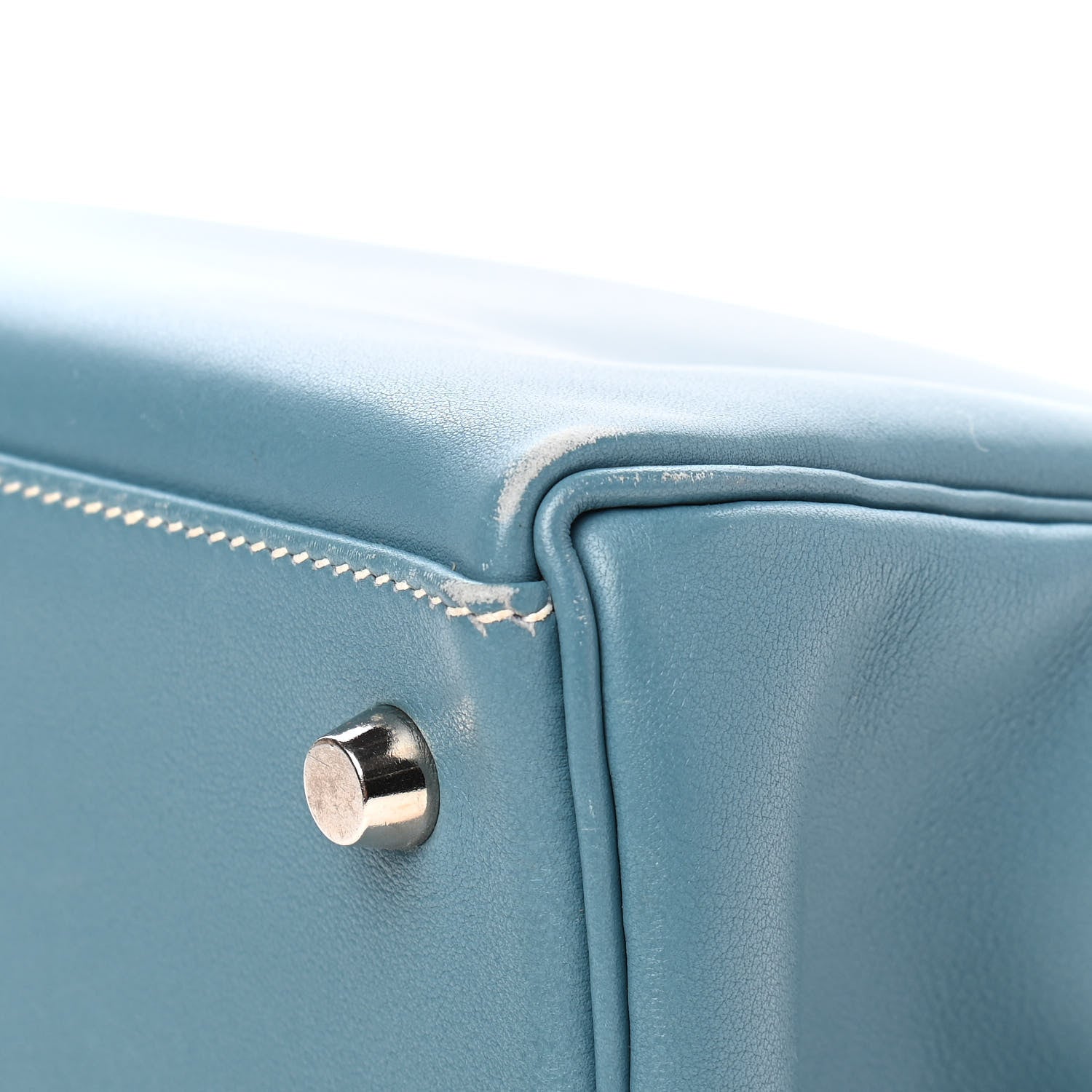 Hermes Swift Kelly Retourne 28 Blue Jean 12 of 14