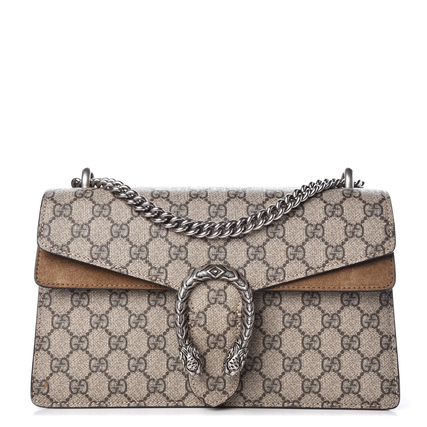 GG Supreme Monogram Small Dionysus Shoulder Bag Taupe