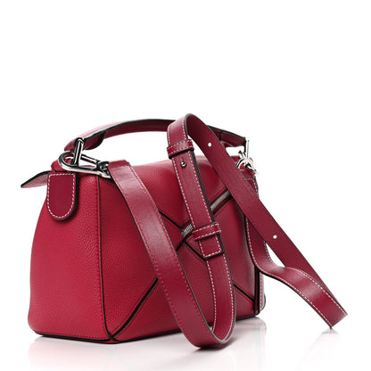 Loewe Calfskin Small Puzzle Bag Raspberry 2 of 4