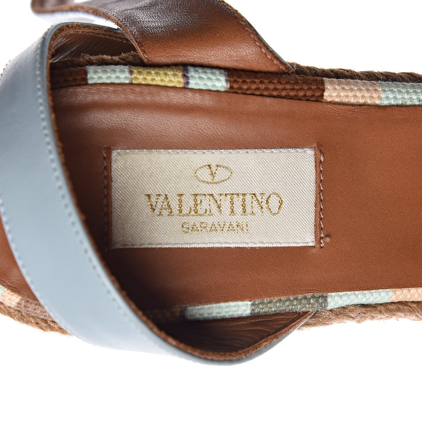 Calfskin Calfskin Native Couture 1975 Espadrille Wedge Sandals 39 Sky Sorbet Multicolor