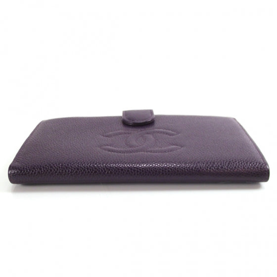Chanel Caviar CC Wallet Clutch Purple 3 of 10