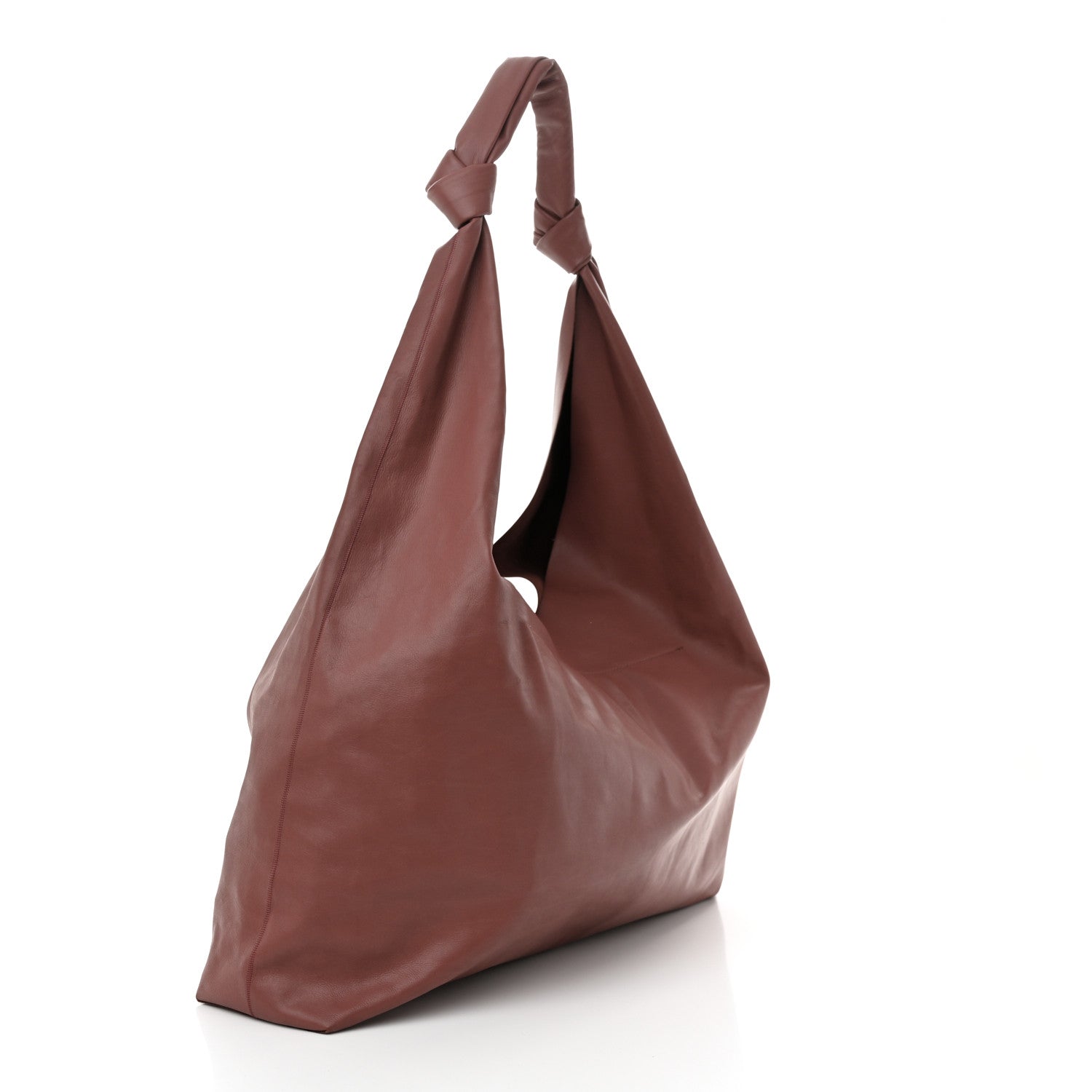 The Row Supple Nappa Bindle Two Bag Burgundy 3 of 9