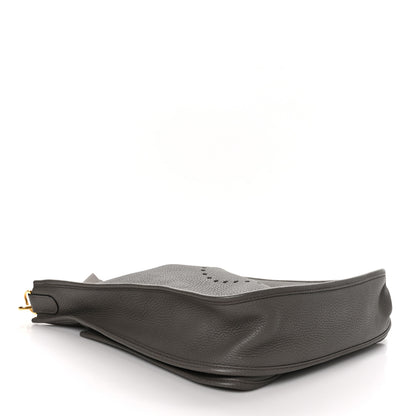 Hermes Taurillon Clemence Evelyne III GM Etain 4 of 10