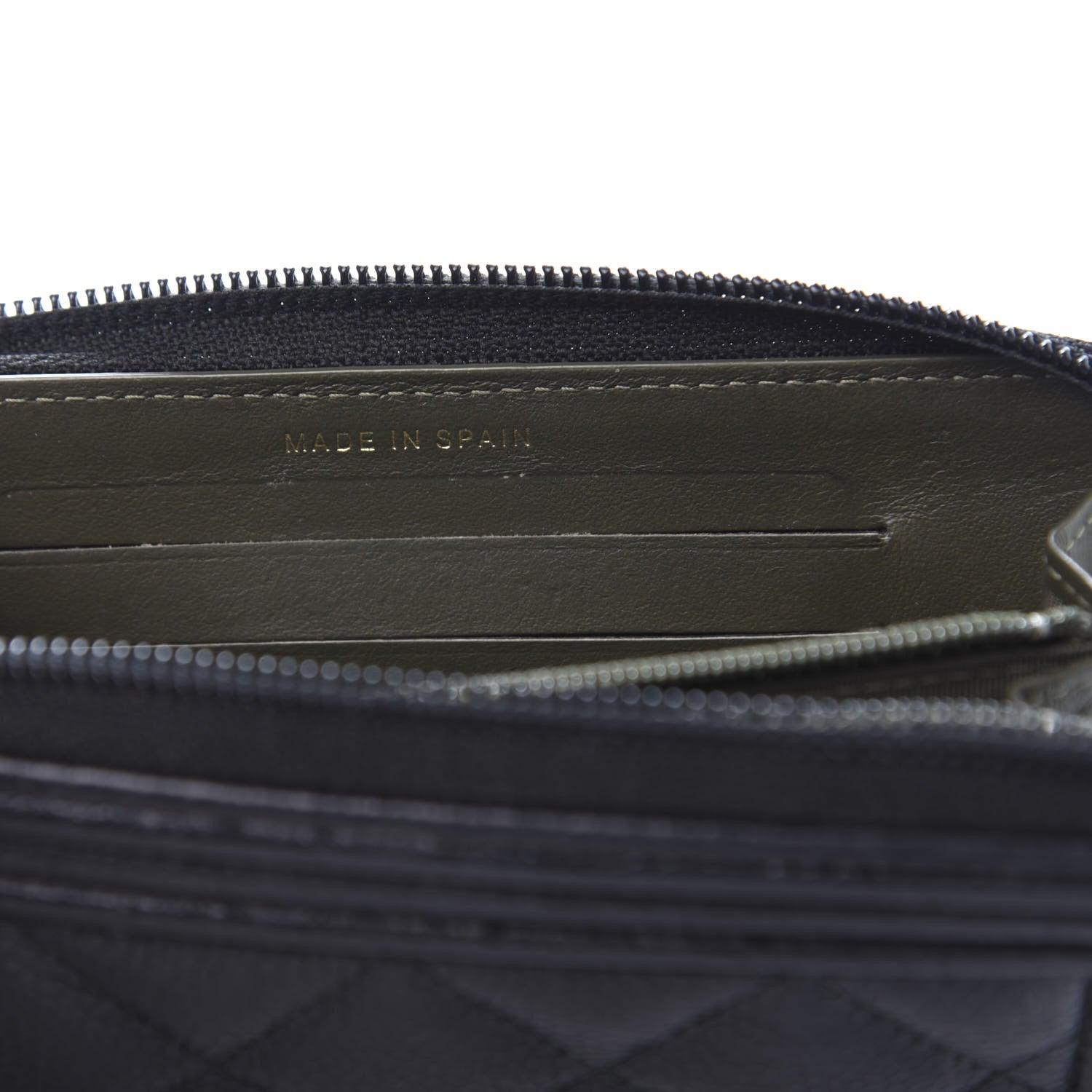 Chanel Caviar Quilted Small Boy Zip Around Wallet Black 7 of 11