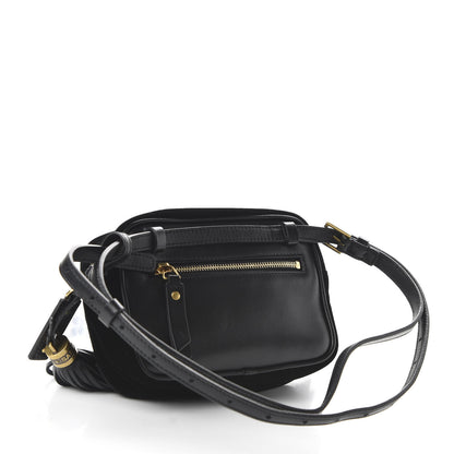 Saint Laurent Velour Matelasse Monogram Lou Belt Bag Black 3 of 9