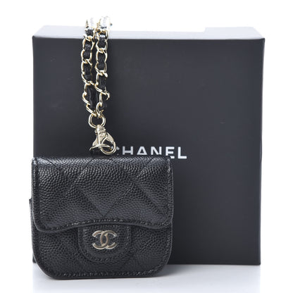 Chanel Caviar Quilted Airpods Pro Case Black 8 of 8