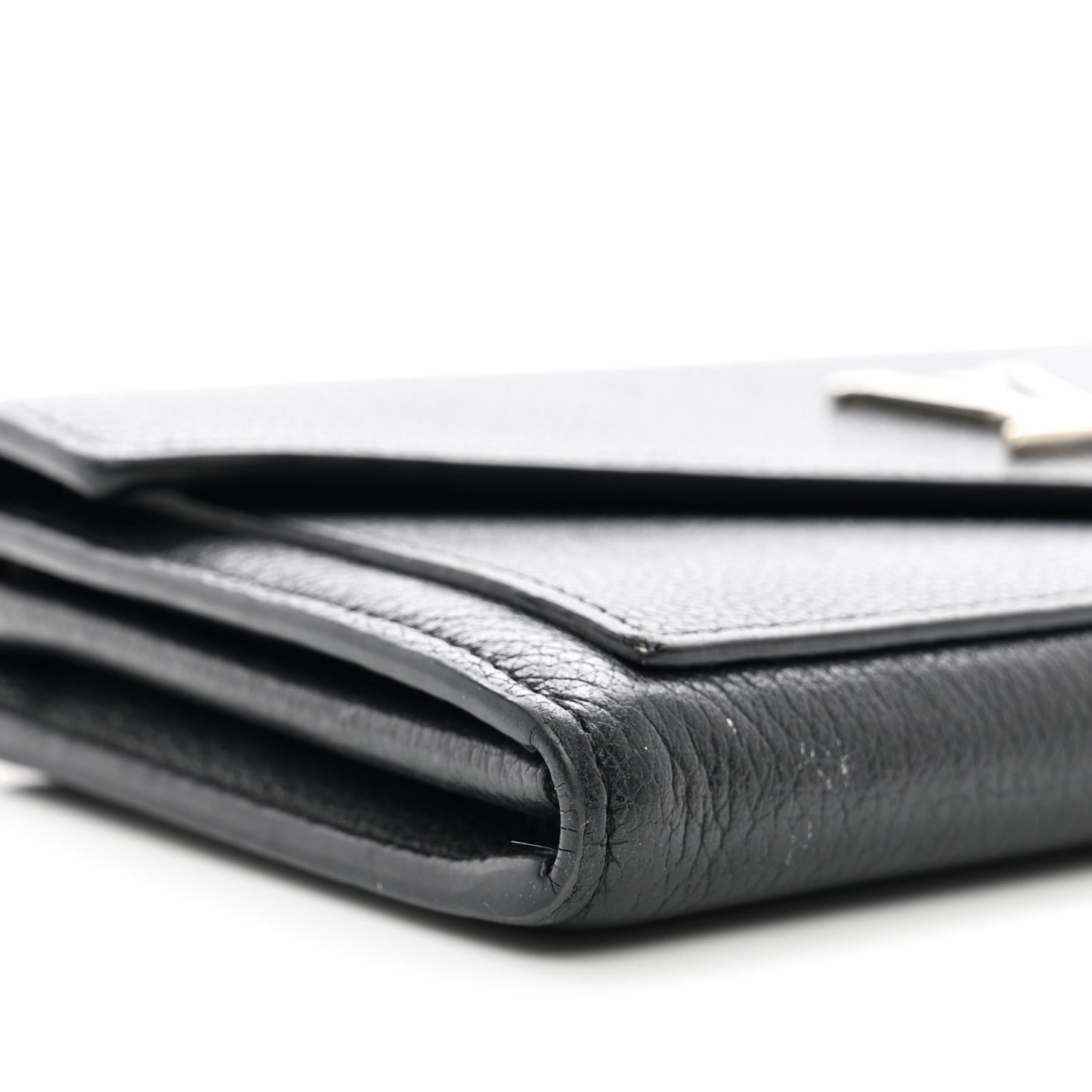 Soft Calfskin My Lockme Wallet Black