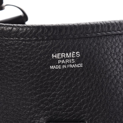 Hermes Taurillon Clemence Evelyne III GM Black 8 of 9
