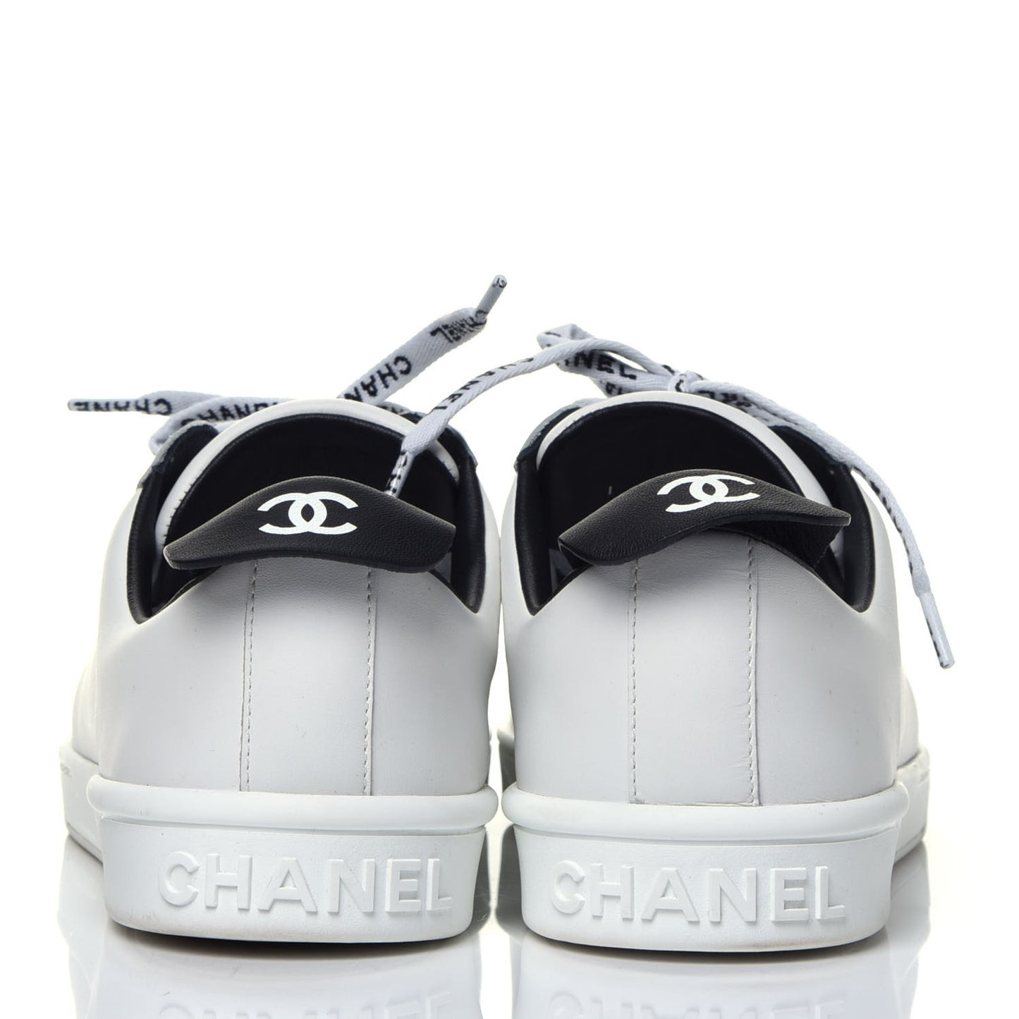 Calfskin CC Womens Sneakers 41 White