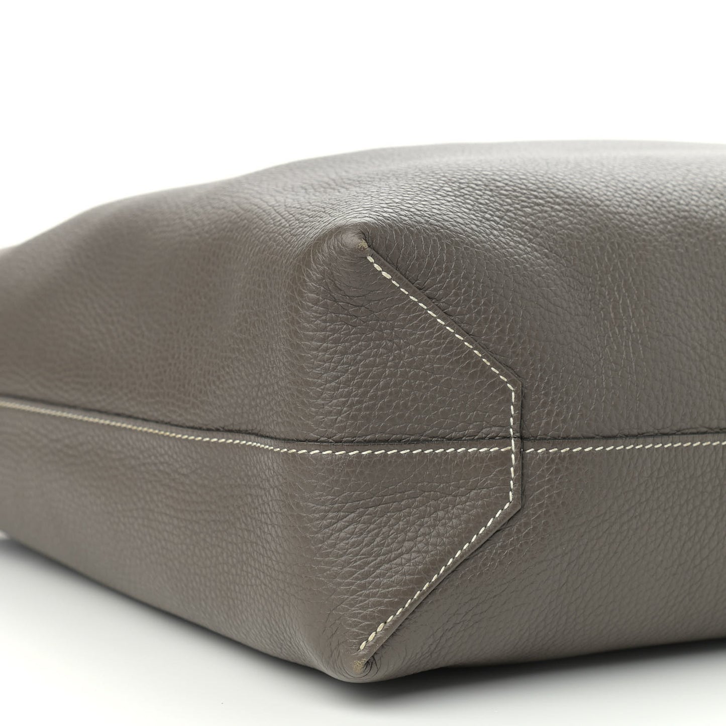 Taurillon Clemence Double Sens 45 Reversible Tote Bleu Nuit Etain