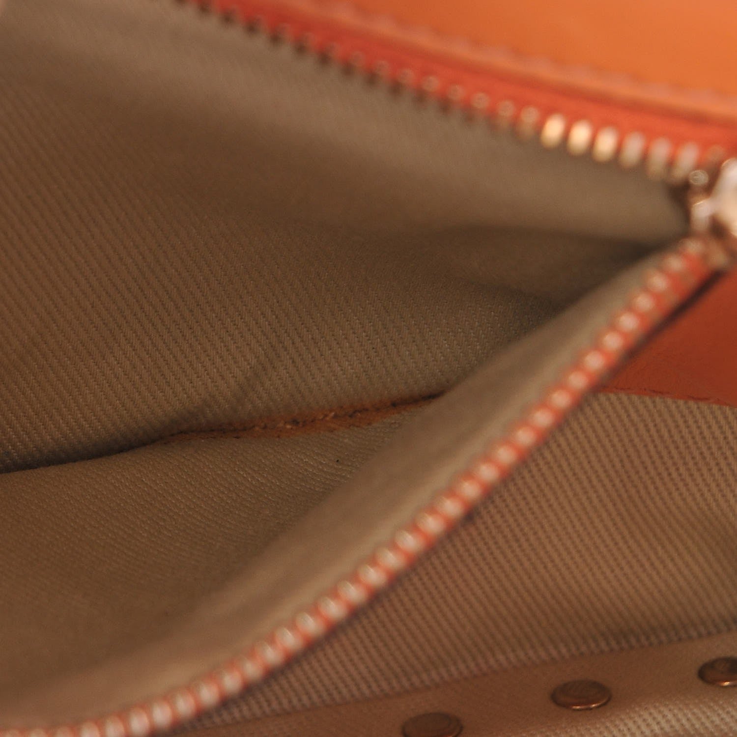 Valentino Garavani Vitello Small Rockstud Tote Orange 10 of 13