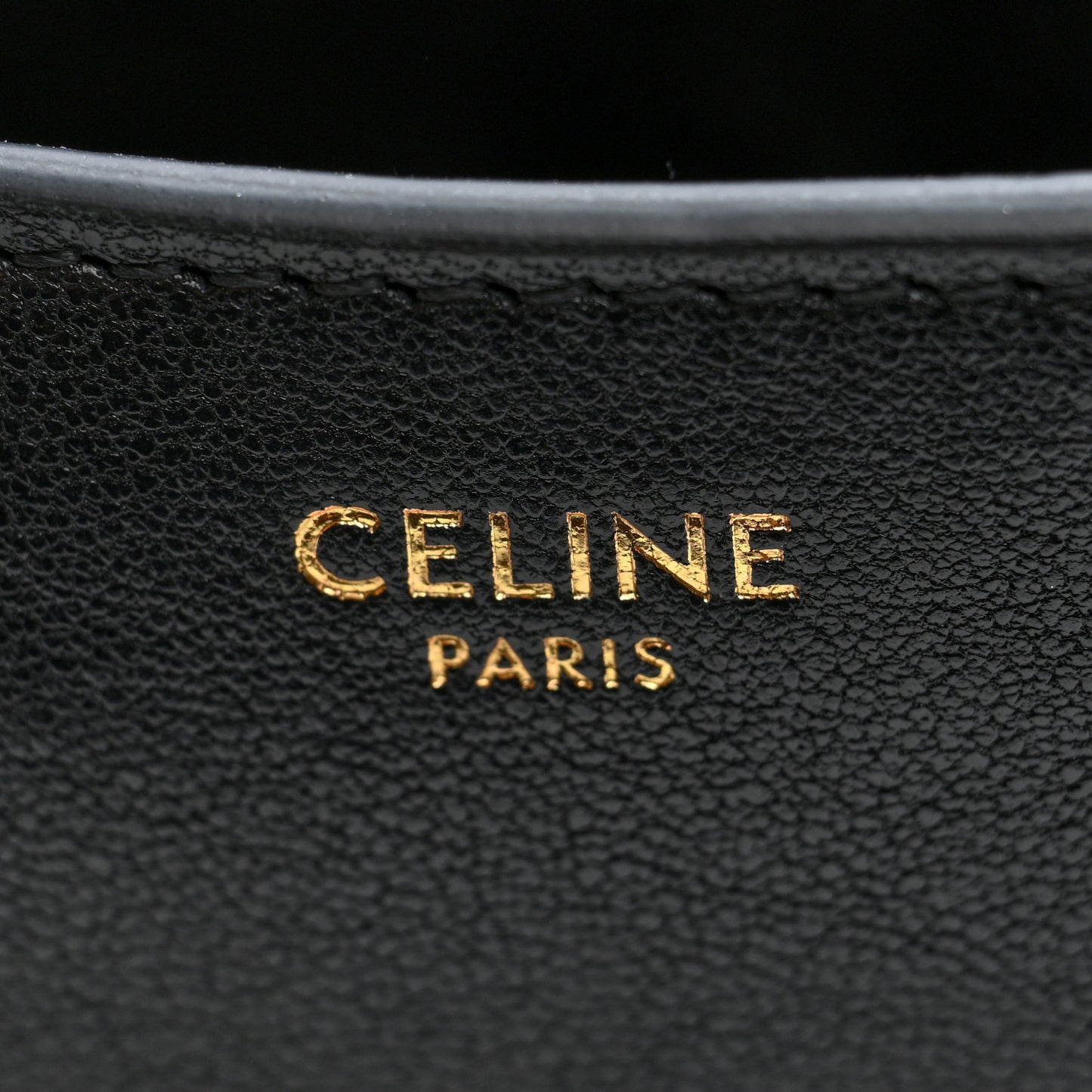 Shiny Lambskin Soft Triomphe Little Half Moon Bag Black