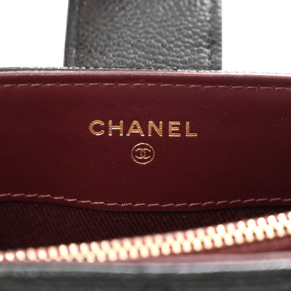 Chanel Caviar Quilted Business Affinity Phone Holder With Chain Black 6 of 9