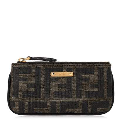Fendi Zucca Spalmati Forever Coin Pouch Key Case Tobacco 1 of 7