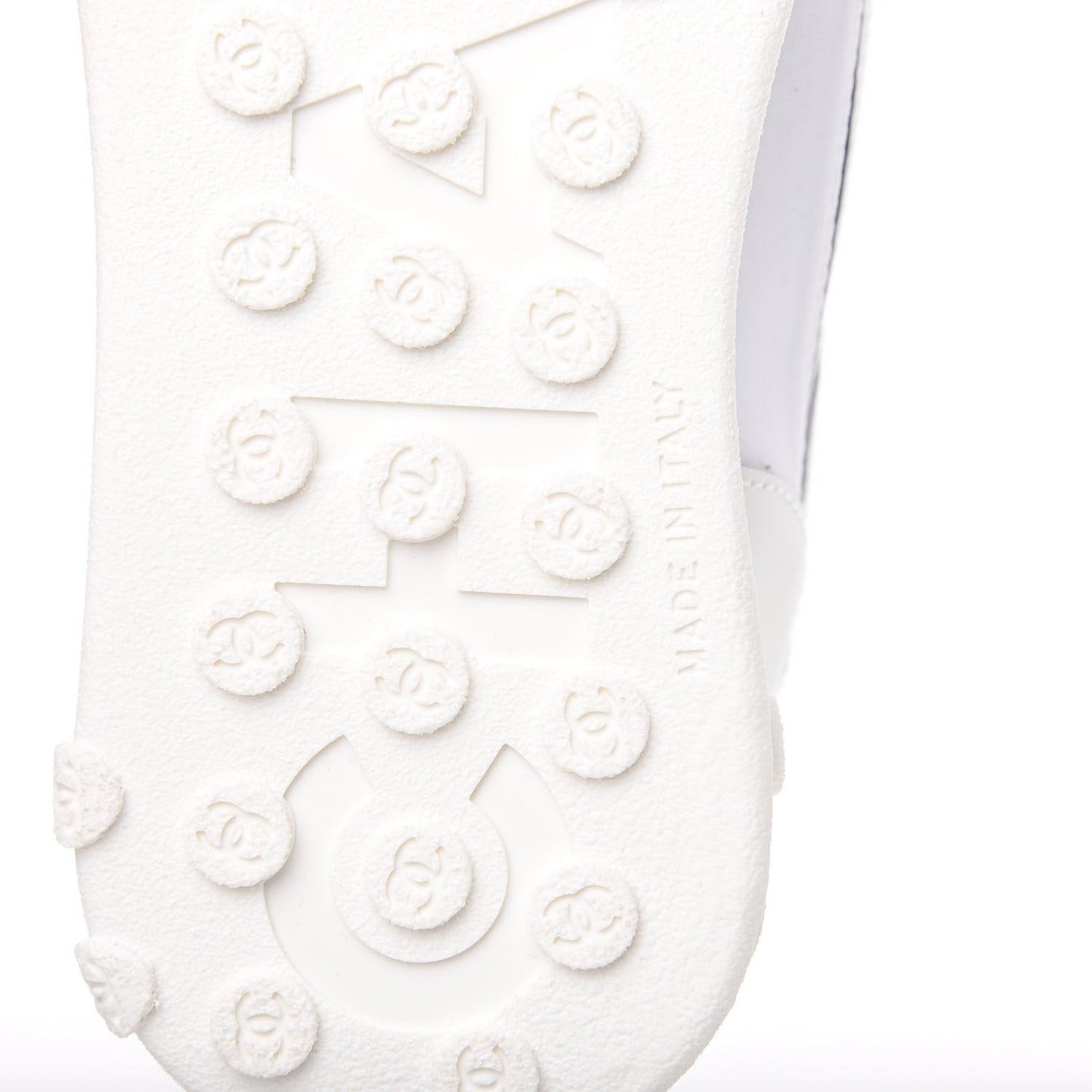 Calfskin Mesh Lycra Womens Logo High Top Sneakers 37 White