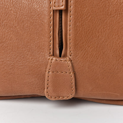 Chanel Calfskin Quilted Small Bowler Brown 18 of 23