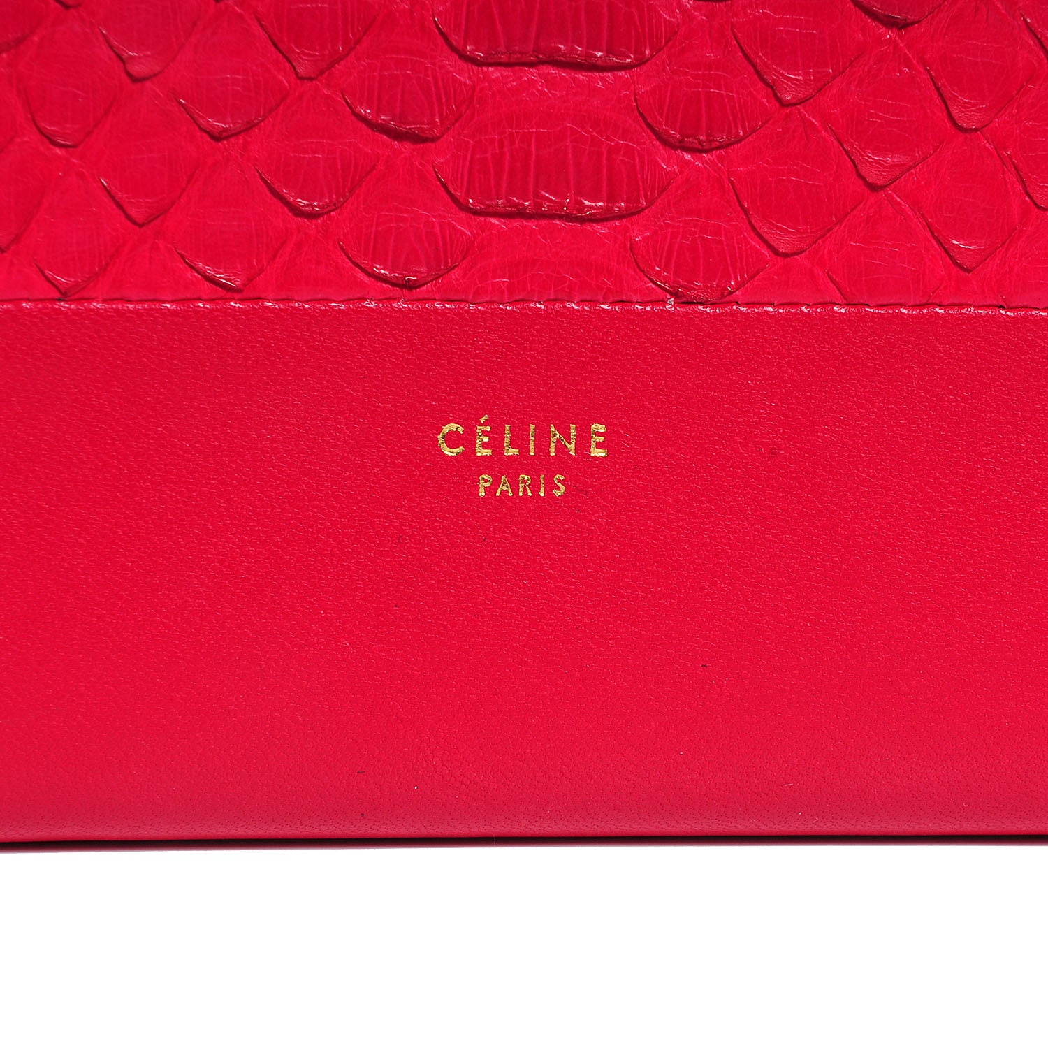 Celine Python Lambskin Large Zip Around Multifunction Wallet Fuchsia 6 of 9