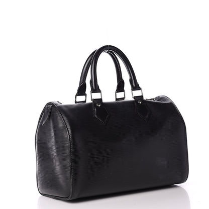 Louis Vuitton Epi Speedy 25 Black 2 of 10