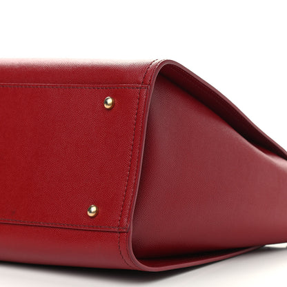 Chanel Caviar Small Studded Deauville Tote Red 11 of 11