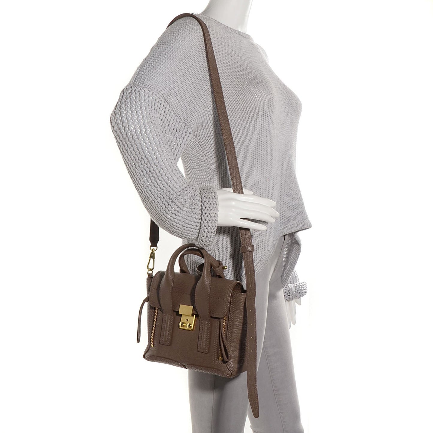 3.1 Leather Mini Pashli Satchel Taupe