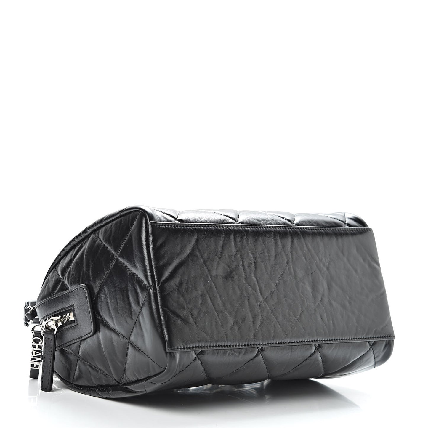 Calfskin Small Bowling Bag Black