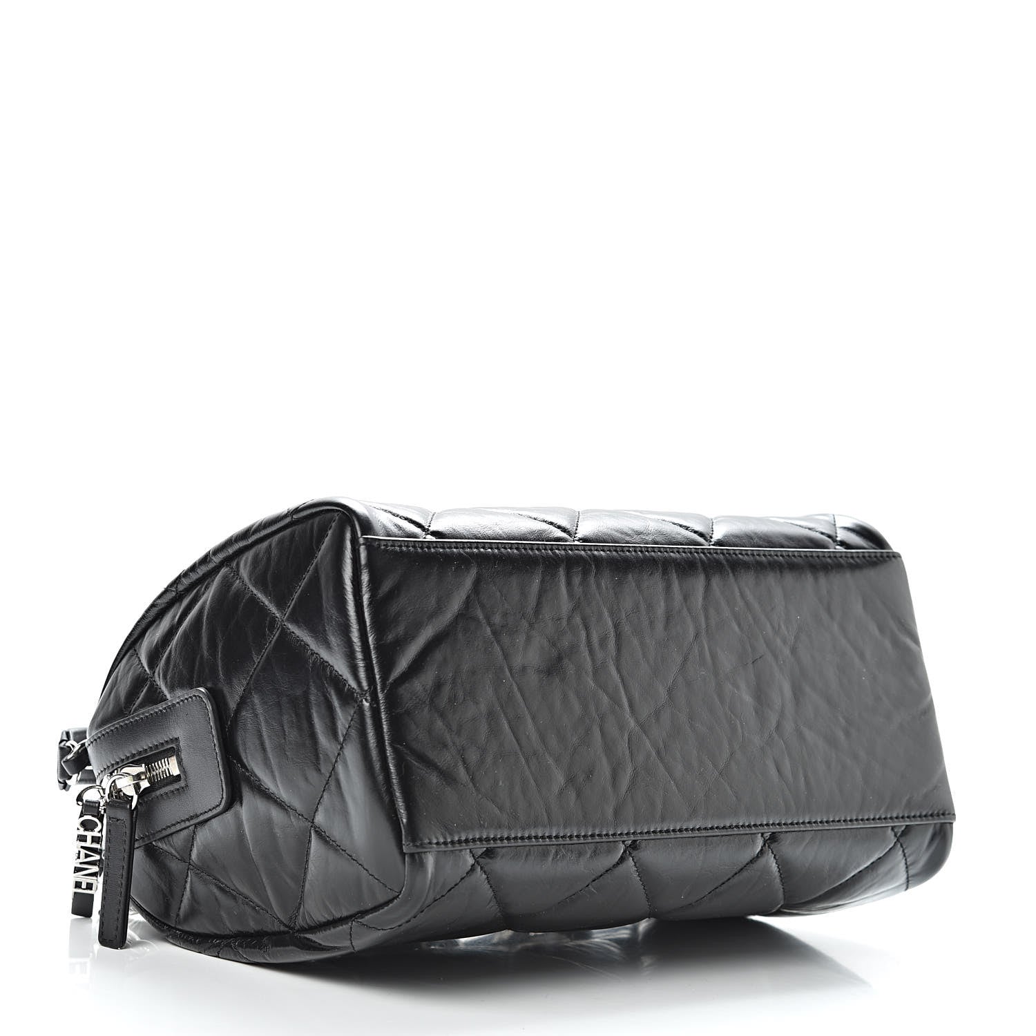 Chanel Calfskin Small Bowling Bag Black 4 of 12