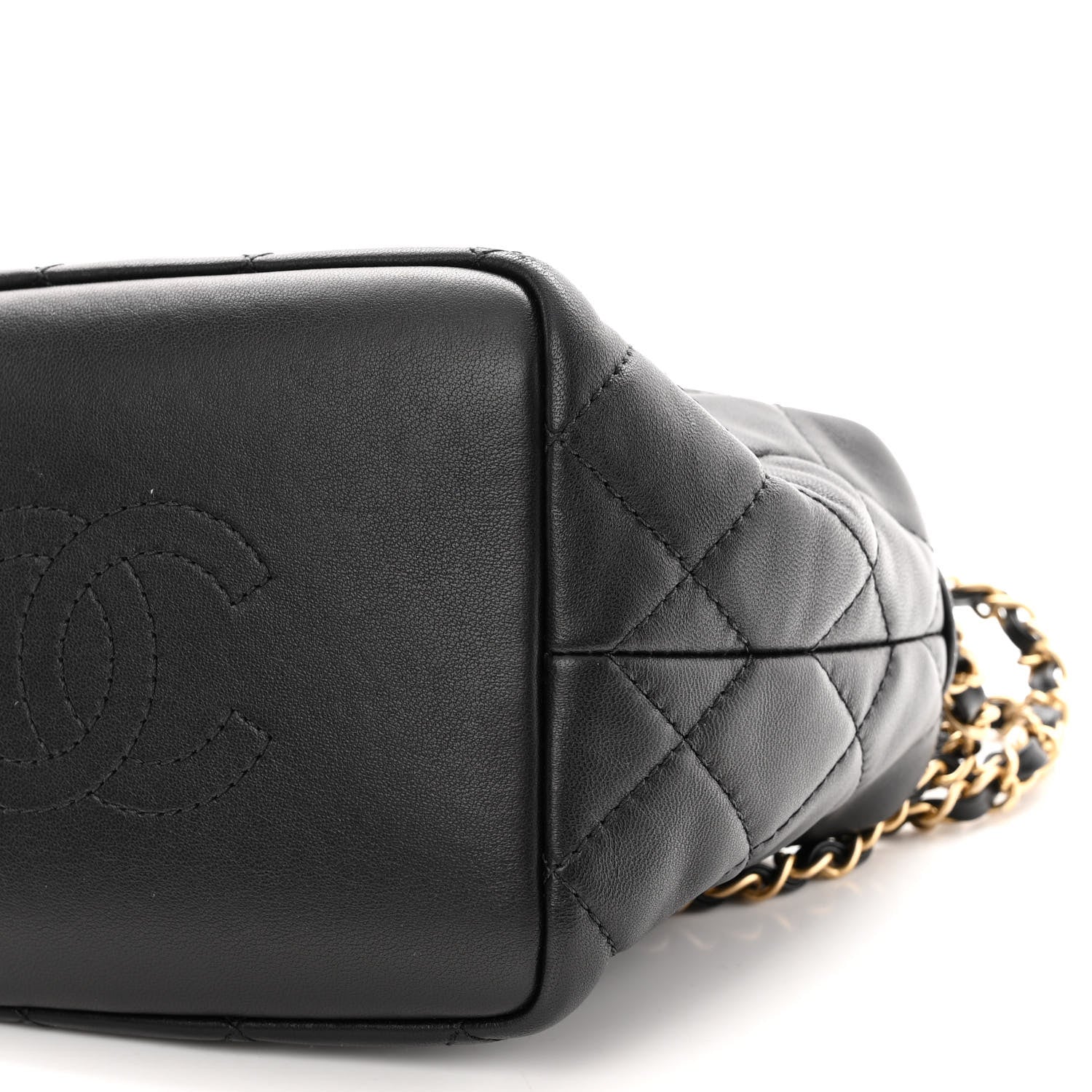 Chanel Lambskin Quilted Small Perfect Meeting Hobo Black 11 of 11